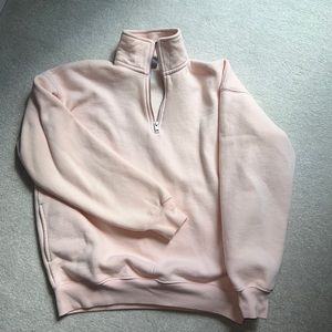 ARITZIA TNA mega quarter zip in crystal pink